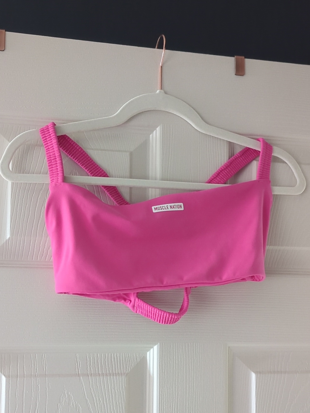 Muscle Nation Hot Pink Sports bra